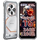 Blackview Fort 2 Rugged Phone Android 16, 10.7mm Ultra-Thin Rugged Smartphone Unlocked, 24GB + 128GB/2TB 6.56”HD+90Hz Large Dispaly, 4G T-Mobile Dual SIM IP69K Waterproof 16MP+13MP Camera, NFC/OTG/GPS