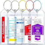 Cruise Ship Essentials for Carnival, Princess, NCL, MSC by JOLLYANTS, Cruise Luggage Tag Holders, Cruise Must Haves Waterproof & Reusable