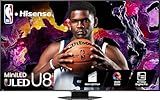 Hisense 75-Inch Class U8 Series Mini-LED ULED 4K UHD Google Smart TV (75U8N, 2024 Model) - QLED, Dolby Vision IQ, Dolby Atmos, Full Array Local Dimming Pro, 144Hz Game Mode Pro, Alexa Compatibility