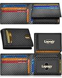Lapogy Fathers Day Wallet Gifts for Dad Men - Birthday Day Gift for Him Husband Boyfriend from Son Daughter Kids, Stocking Stuffer RFID Blocking Thin Slim Minimalist Leather Bifold Credit Card Holder