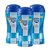 Fresh Step Cat Litter Crystals Deodorizer, Non Toxic Odor Neutralizing Crystals for Litter Boxes that Help Control Smells and Keep Home Areas Fresh, Fresh Scent, 15 Ounce - 3 Pack