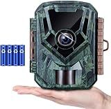 KJK Trail Camera 36MP 2.7K, Mini Game Camera with Night Vision 0.1s Trigger Time Motion Activated 130°Wide-Angle, Waterproof Trail Cam with 2.0” HD TFT Screen, Hunting Camera for Wildlife Monitoring