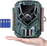 KJK Trail Camera 36MP 2.7K, Mini Game Camera with Night Vision 0.1s Trigger Time Motion Activated 130°Wide-Angle, Waterproof Trail Cam with 2.0” HD TFT Screen, Hunting Camera for Wildlife Monitoring