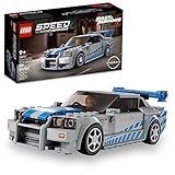 LEGO Speed Champions 2 Fast 2 Furious Nissan Skyline GT-R (R34), Race Car Toy Model Building Kit, Collectible with Racer Minifigure, 2023 Set for Kids, Boys and Girls Ages 9 and Up 76917
