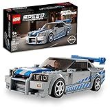 LEGO Speed Champions 2 Fast 2 Furious Nissan Skyline GT-R (R34), Race Car Toy Model Building Kit, Collectible with Racer Minifigure, 2023 Set for Kids, Boys and Girls Ages 9 and Up 76917
