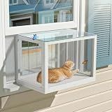 GDLF Cat Window Box, Mosquito Proof Cat Window Catio,Min Height 20"