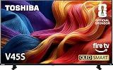 TOSHIBA 40" Class V45 Series QLED FHD 1080p Smart Fire TV, Voice Remote with Alexa, Free & Live TV