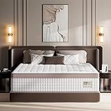 Mattress Queen Size 14 Inch - Medium Firm Hybrid Bed in a Box for Couples & Light Sleepers, 366-Night Trial, Pocket Spring Mattress for Back Pain Relief & Motion Isolation, CertiPUR-US Certified