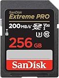 SanDisk 256GB Extreme PRO SDXC UHS-I Memory Card - C10, U3, V30, 4K UHD, SD Card - SDSDXXD-256G-GN4IN, Dark gray/Black