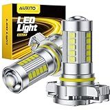 AUXITO 5202 LED Fog Light Bulbs or DRL, True 1:1 Mini Size, 6500K Cool White 5202 Replacement for Cars, Trucks, SUVs, Non-polarity, Pack of 2