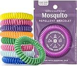 SoulSation 100 Pack Mosquito Repellent Bracelets, DEET-Free for Kids & Adults, Individually Wrapped Bands