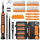 JOREST 59Pcs Small Precision Screwdriver Set with Torx T5, T6, T8, Mini Repair Tool Kit for Macbook, Computer, Laptop, iPhone, PS4 PS5, Xbox, Switch, Eyeglasses, Watch, PC, Ring Doorbell, Electronic