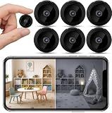 NOBEYSTON 2026 New Upgrade 1080P HD Hidden Security Camera, Mini Night Vision Spy Cam with APP Remote for Home Office Indoor Outdoor for Office,Home S/Y (Dawn Black, 6 PCS Tiny)