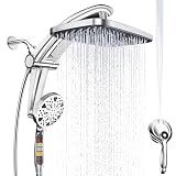 12-Inch High Pressure Rain Shower Head with Handheld Spray Combo, Magnetic