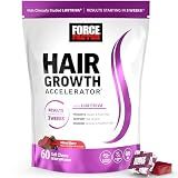 Force Factor Hair Growth Accelerator Soft Chews with Lustriva