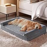BFPETHOME Dog Beds for Large Dogs, Orthopedic Dog Bed for Medium Large Dogs,Big Waterproof Couch Pet Bed with Removable Washable Cover