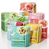 ASVIBTER 30-Piece Hydrating Face Masks Bulk, Sheet Masks for Skincare