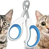 Cat Nail Clipper, Claw Trimmer Made of Stainless Steel, Clean Cut, No Shred, Mirror Finish. Small Animal Nail Clippers for Cats, Kittens, Bunny, Puppy, Rabbit, Gatos, and More