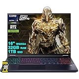 acer Predator Helios Neo 16S AI Gaming Laptop 16" 2560x1600 OLED 240Hz (100% DCI-P3) Intel 24-core Ultra 9 275HX 32GB RAM 1TB SSD GeForce RTX 5070 Ti DLSS4 (Up to 992 AI Tops) Win11 ICP Hub