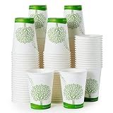 ECOLipak 240 Count 12 oz Compostable Paper Cup, Disposable Paper Coffee Cup