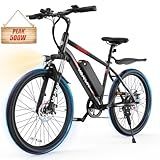 VARUN Electric Bike - Ebikes for Adults Peak 500W 20MPH Commuter Ebike with 36V Removable Battery, 24'' Electric Mountain Bike with Front Fork Suspension and Dual Disc Brakes