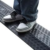 2 Pack Heavy Duty 40 inch Rubber Drop Over Cable Cover Floor Cord Cover Hose Protector Ramp for Home Office Warehouse (Large-2 Piece)