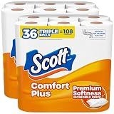 Scott ComfortPlus Toilet Paper, 36 Triple Rolls, 231 Sheets per Roll