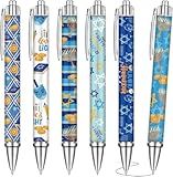 36pcs Hanukkah Pens Bulk Happy Hanukkah Gifts Hanukkah party favors Jewish Pen Star of David Gift Chanukkah Themed Gifts Chanukkah Decorations Dreidels Menorah Pen for Friends Coworkers Jewish Star