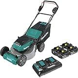 Makita XML07PT1 36V (18V X2) LXT® Brushless 21" Commercial Lawn Mower Kit with 4 Batteries (5.0Ah), Teal