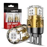 LASFIT 7443 LED Brake Tail Light Bulb, Super Bright 7444NA 7443R 7444 7440 7440A for Stop Parking Lights, W21W WY21W 992, Not for Trucks, Red (2pcs)