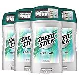 Speed Stick Aluminum Free Men's Deodorant, Regular, 3 oz (4 Pack)