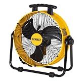 DEWALT 20 Inch Floor Fan, 180° Adjustable Tilting Drum Fan DXF2042