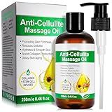 Body Oil Naturals Anti Cellulite Massage Oil, for Skin Tightening, Massage Oil for Massage Therapy Assists with Firming, Moisturizes Skin -8.46 fl.oz