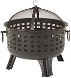 Amazon Basics 27 inch Steel Round Lattice Fire Pit, Easy to Assemble