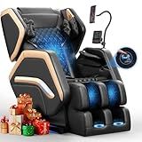 NAGLIFOR Massage Chair Full Body, Zero Gravity Massage Chair 2026 for Back Fatigue with 10 Fixed Rollers, Heating, Airbags, Phone Controller, Bluetooth Speaker, Nightlights for Living Room, Bedroom
