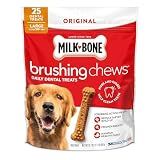 Milk-Bone Brushing Chews Large Daily Dental Dog Treats, 33.7 oz Bag