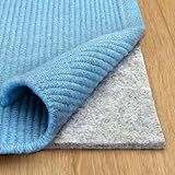 RUGPADUSA - Basics - 8'x10' - 1/4" Thick - 100% Felt - Protective Cushioning Rug Pad - Safe for All Floors and Finishes Including Hardwoods