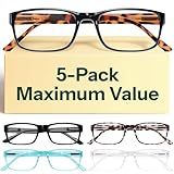 Gaoye 1.5 Professional Reading Glasses for Women All Day - Computer Readers with Blue Light Protection - Value Pack