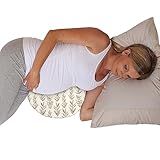 Boppy Wedge Pregnancy Pillow - Compact Support Wedge Maternity Pillow for Back, Knees, Pelvic Floor at Home, Office & Travel with Washable Knit Cover - Taupe Grassland