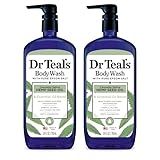 Dr Teal's Body Wash with Pure Epsom Salt, Cannabis Sativa Hemp Seed Oil, 24 fl oz (Pack of 2)