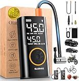 OlarHike Tire Inflator Portable Air Compressor, Smart Dual Hose System, Auto Air Pump for Car Tires, Bike,Bicycle, Motorcycles,Electric Pump with LED Light & Digital Pressure Gauge
