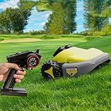 Cordless Remote Control Lawn Mower, Self-Propelled All-Wheel Drive, 45° Slope Climbing, 2"-3" Adjustable Cutting Height, 60Min Runtime with Dual 3Ah Batteries, Lightweight 17lbs Electric Grass Trimmer