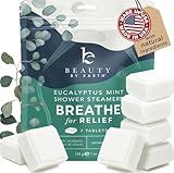 Shower Steamers Aromatherapy - USA Made with Natural Ingredients & Eucalyptus Essential Oil, Large Shower Bombs, Relaxation Spa Gifts for Women & Men, Unique Self Care Gifts
