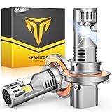 Termitor Upgraded H13/9008 light Bulb 50000LM 900% Brighter 6500K White Super Bright, 1:1 9008 Mini Size Fog Lights No Adapter Required Plug & Play, Canbus Ready, IP68 Waterproof, Pack of 2