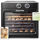 Septree Household Food Dehydrators Machine,With 8 Stainless Steel Trays Hold 10 lb Meats, 24 H Digital Timer, 190 °F Temperature Control,commercial dryer for jerky, meat,Herb, Fruit,Vegetables,beef