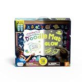 Chuckle & Roar - Aqua Draw Doodle Mat Glow - Water Color Magic Mat - Erase By Letting Mat Dry - Easy Play Anywhere - Ages 3 and Up