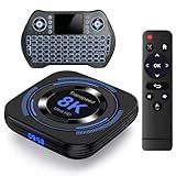 Android TV Box 12.0 4GB 64GB TV Box 2026 Support 8K Dual-WiFi 2.4G 5.8G Android Box H618 Chipset with HDR10 BT5.0 USB 2.0 3D Ethernet with Mini Backlit Keyboard