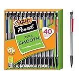BIC Xtra Smooth Mechanical Pencil with 0.7 mm Medium Point, Refillable and Retractable, 40-Count Pack