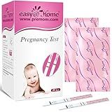 Easy@Home Pregnancy Test Strips Kit, 20 Pack Early Detection hCG Tests - Bulk Pregnancy Strips - Powered by Premom APP