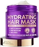 Hydrating Hair Mask for Dry, Damaged & Curly Hair – Keratin Treatment, 10oz